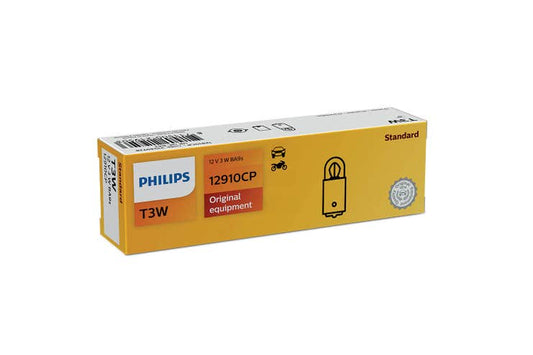 Philips T2W-T3W pære 12V 10 pakning