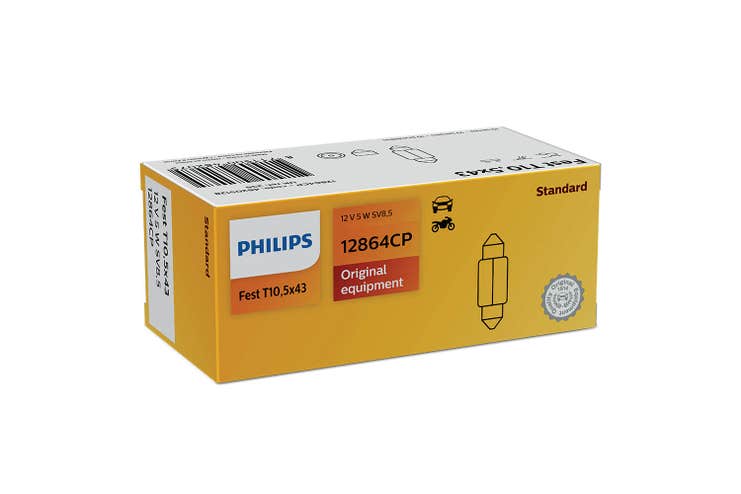 Philips pære T10,5x43 5W Festoon 10 pakning