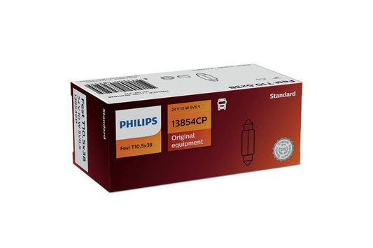 Philips Festoon T10,5x38 10W pære 10 pakning