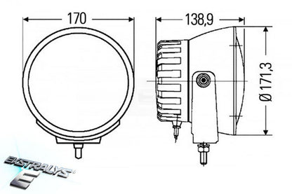 Hella Luminator Xenon Compact fjernlys