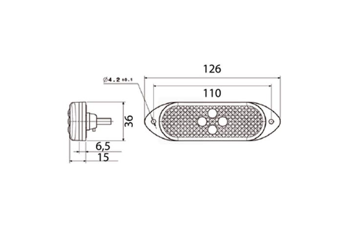 Vignal SMD04 LED sidemarkeringslys