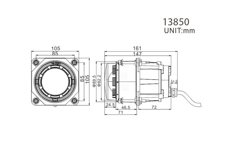 Lumen Cyclops HL90 Hovedlykt (Fjernlys)