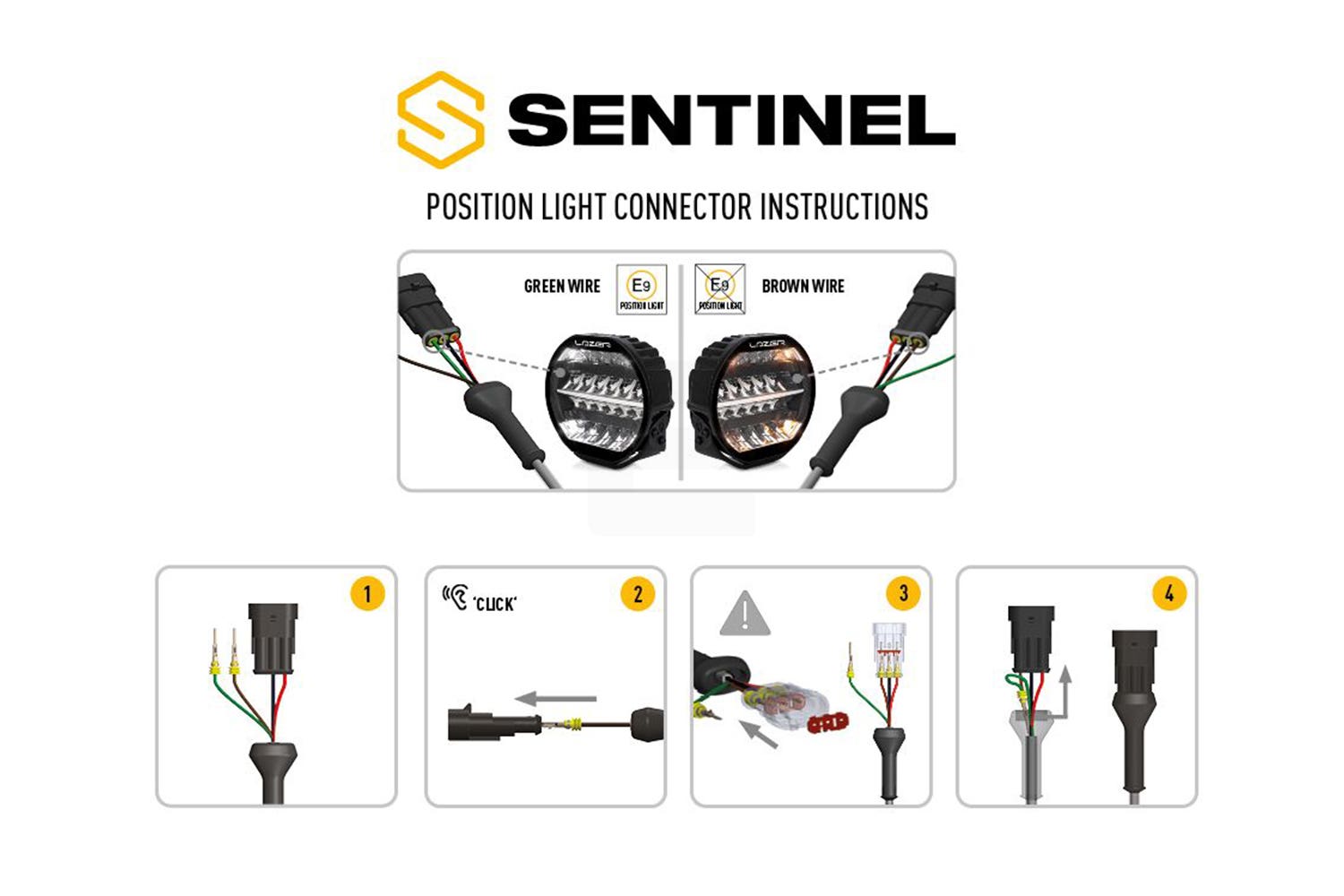 Lazer Sentinel 7 Elite LED fjernlys