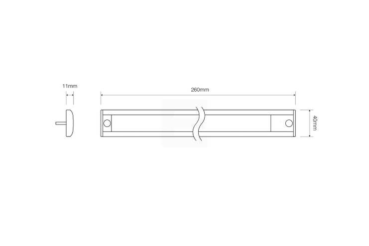 LED Autolamps Interiørlykt med bryter