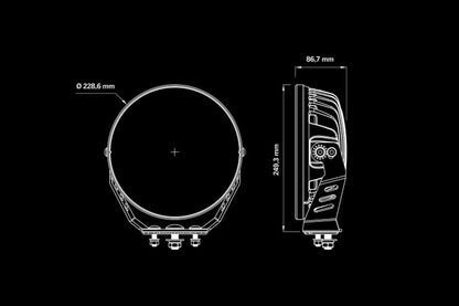 Strands Siberia NRS 9" Hvit LED fjernlys