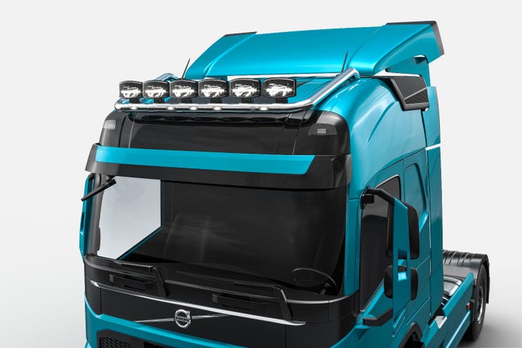 Metec Volvo FH Aero Wide 24 lampebøyle tak krom v2