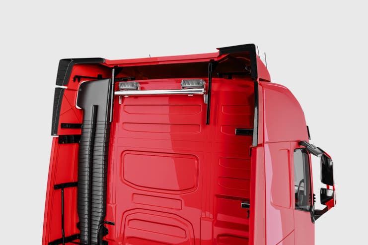 Metec lampebøyle Volvo FH Aero WORK 24 krom