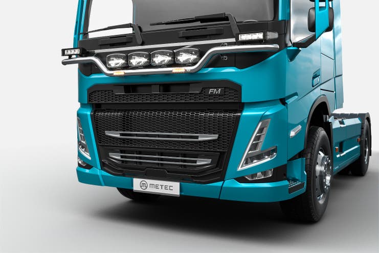 Metec Volvo FM lampebøyle Plough 20 krom v2