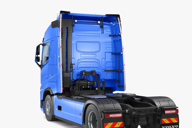 Metec Vertikal hyttebøyle Volvo FH Aero S-RAIL 24 krom