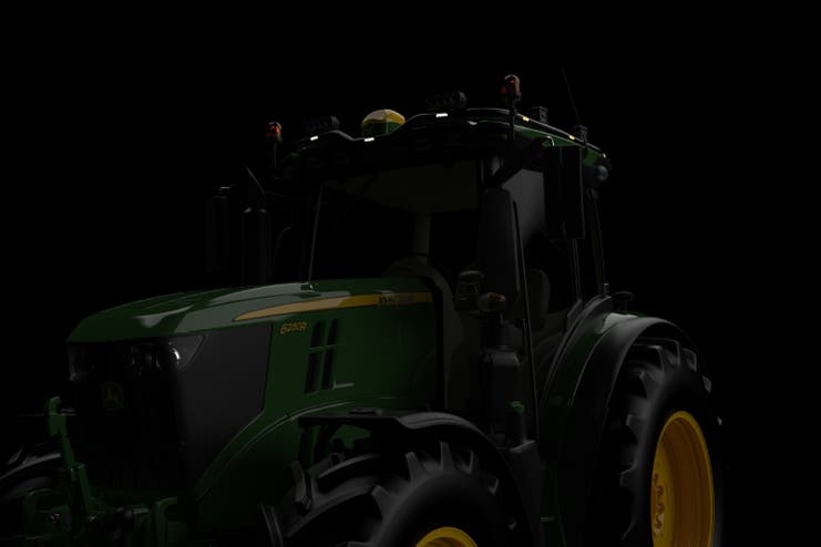 Metec takbøyle John Deere 6R All-round 18 sort