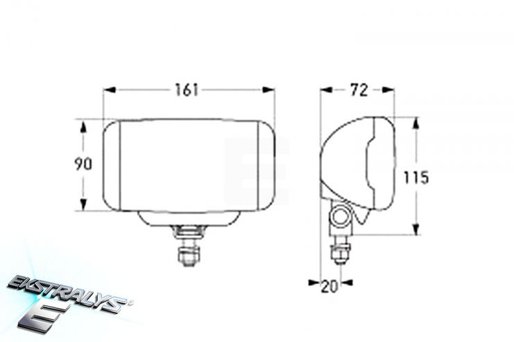 Hella Comet FF 450 fjernlys