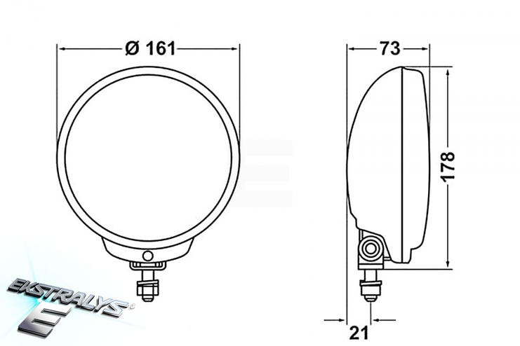 Hella Comet FF 500 fjernlys