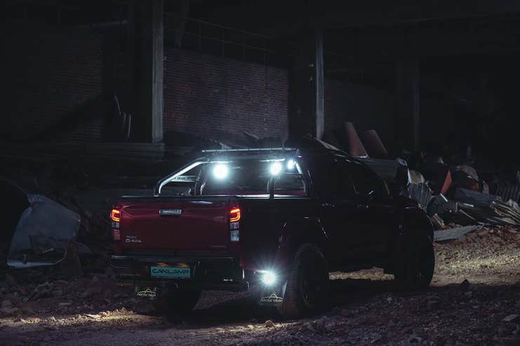 Canlamp W7 LED ryggelys og arbeidslys 