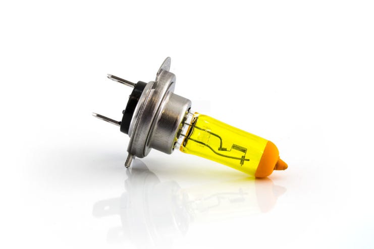 H7 Yellowlook pærer Halogen med gult lys