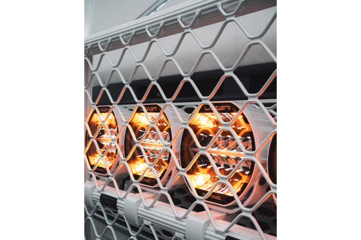 Lazer Sentinel 9" Highline Hvit med varsellys