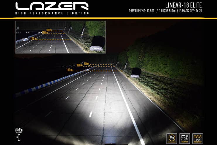 Lazer Linear 18 Elite LED fjernlys