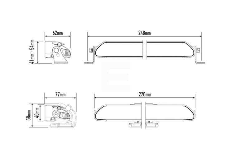 Lazer Linear 6 Elite LED Fjernlys