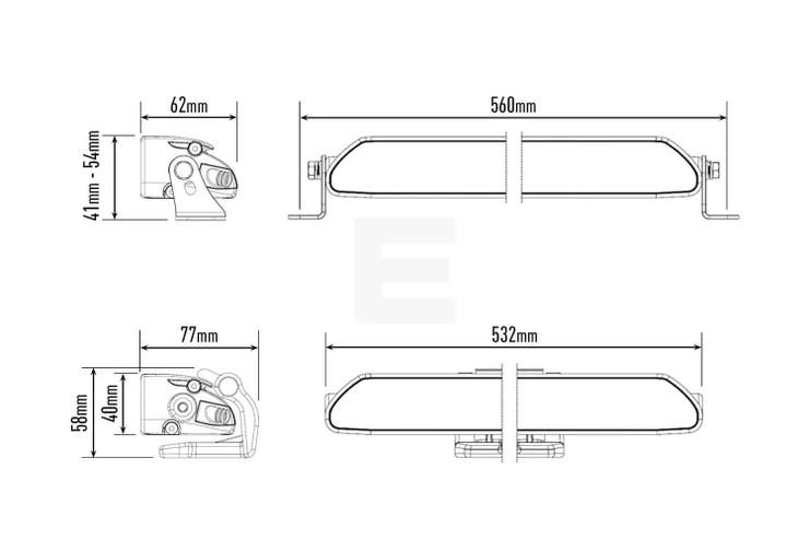 Lazer Linear 18 Smart LED fjernlys