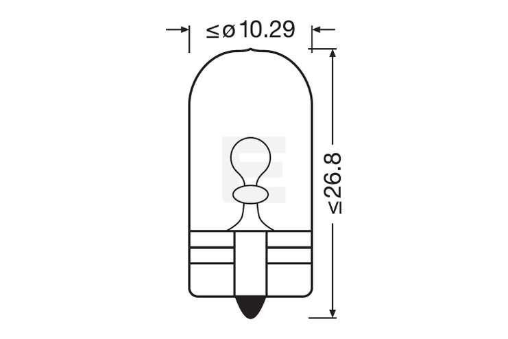 Osram Truckstar Pro W5W 24v halogenpærer
