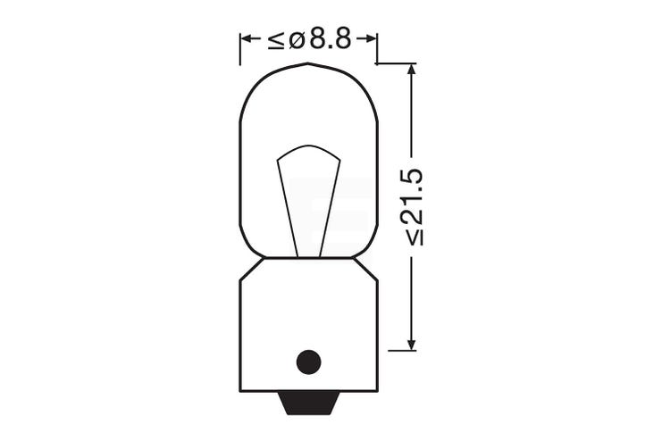 Osram original T4W 24v halogenpære