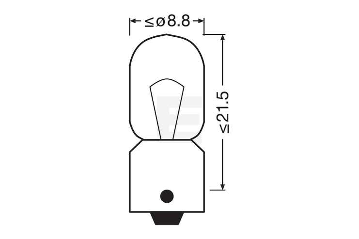Osram Truckstar Pro T4W 24v halogenpærer