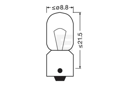 Osram Truckstar Pro T4W 24v halogenpærer