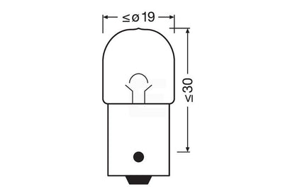 Osram original R10W 24v halogenpære