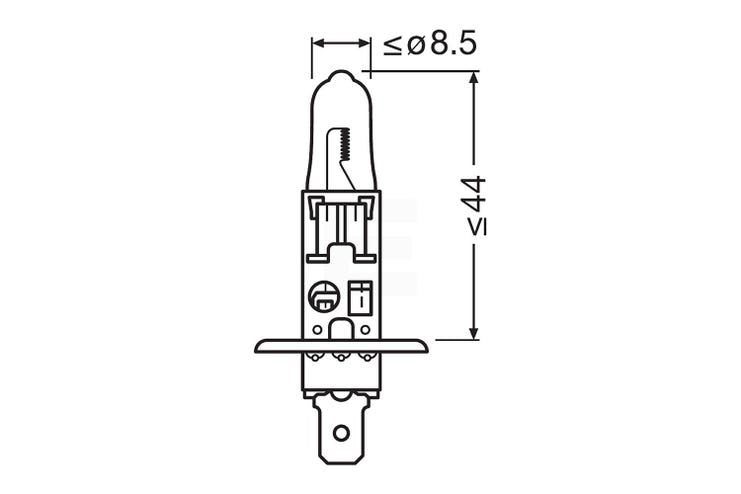 Osram Truckstar Pro H1 24v halogenpære