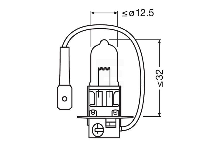 Osram Truckstar Pro H3 24v halogenpære