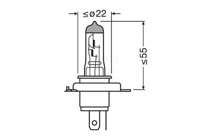 Osram H4 Ultra Life halogenpære