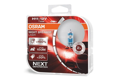 Osram H11 Night Breaker Lazer 150% halogenpærer