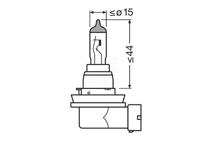 Osram original H8 halogenpære