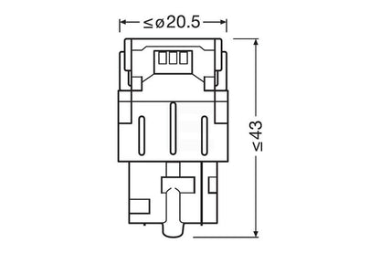 Osram LEDriving SL W21W LED pære