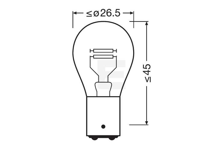 Osram Truckstar Pro P21/5W 24v halogenpærer