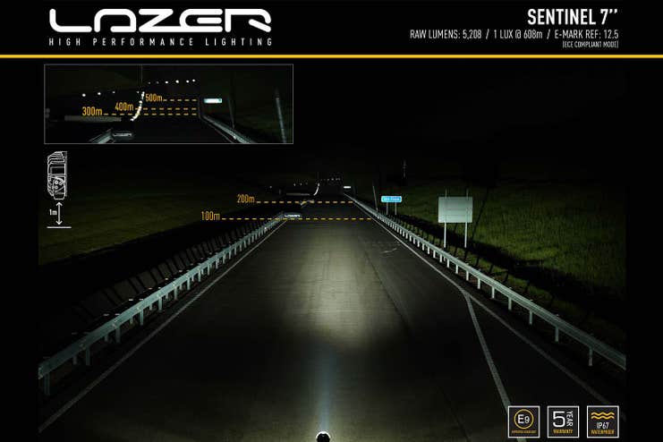 Lazer Sentinel 7 LED fjernlys