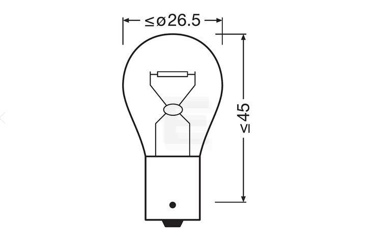 Osram Truckstar Pro P21W 24v halogenpærer