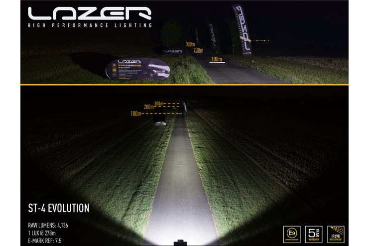 Lazer ST4 EVO LED fjernlys 