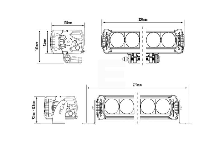 Lazer Triple-R 750 Wide LED fjernlys