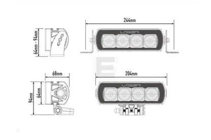 Lazer ST4 EVO LED fjernlys 