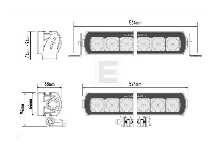 Lazer ST12 EVO LED fjernlys